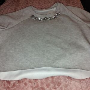Philosophy Cream Top with Sparkling Embellishments